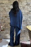 Rustic Nature Bubble Cotton Waterfall Jacket Washed Navy